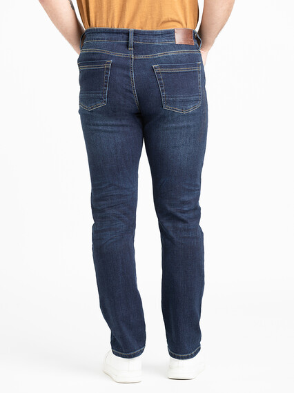 Men's Indigo Relaxed Slim Jeans Image 4