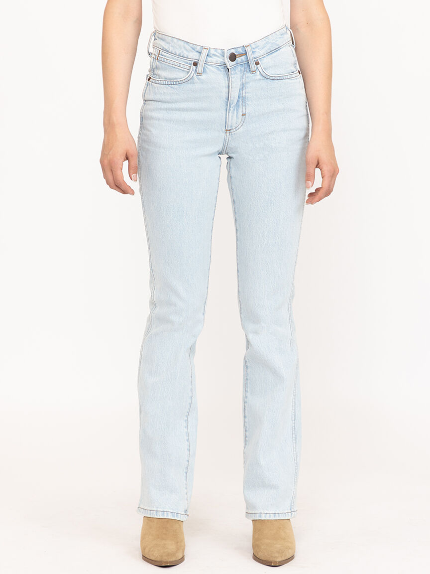 Women's Retro Bailey High Rise Light Wash Bootcut Jeans