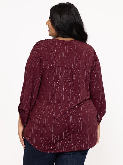 Women's Metallic Swirl Blouse Women's Metallic Swirl Blouse