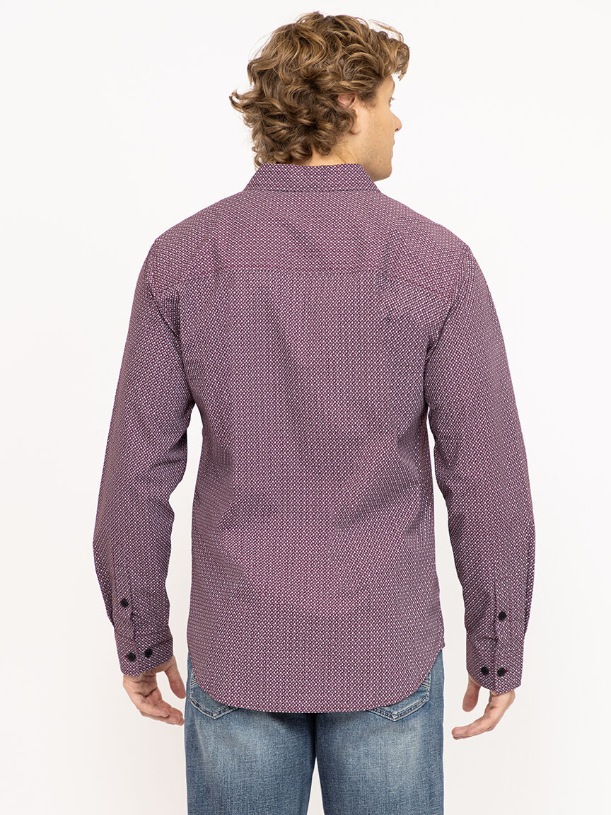 Men's Diamond Print Shirt