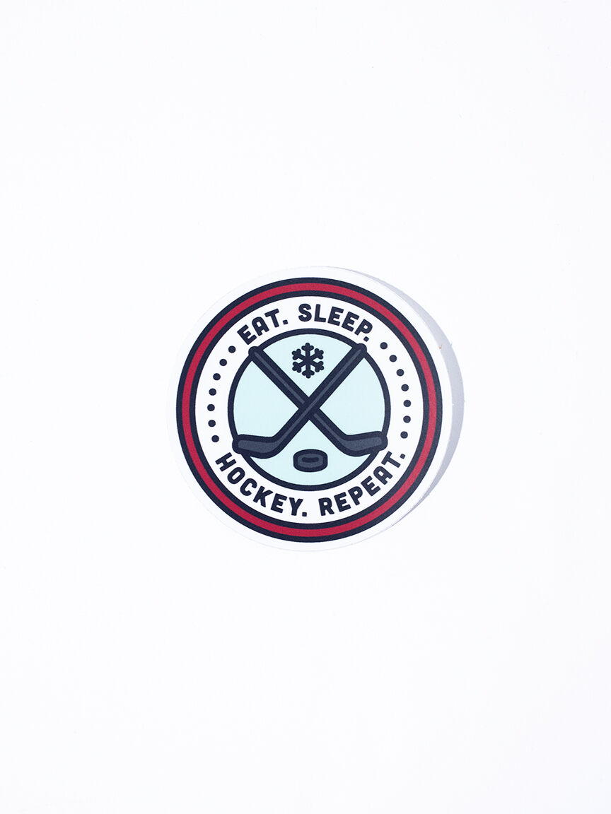 Eat Sleep Hockey Repeat Sticker
