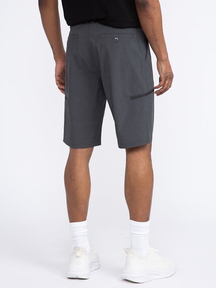 Men's Charcoal Cargo Hybrid Shorts Image 4