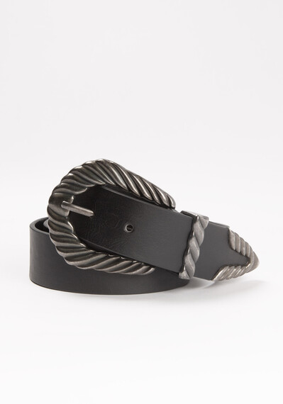 Women's Black Vintage Western Belt Women's Black Vintage Western Belt Image 2