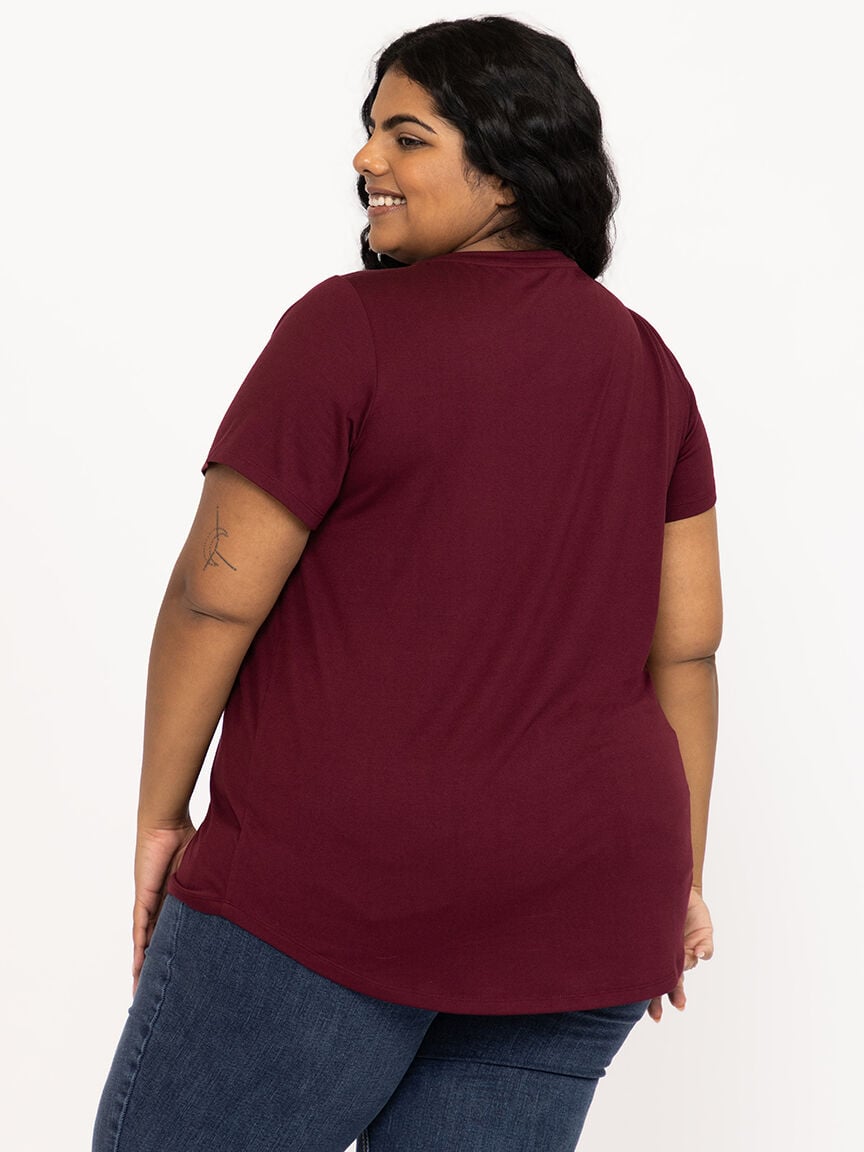 Women's Scoop Neck Drapey Tee