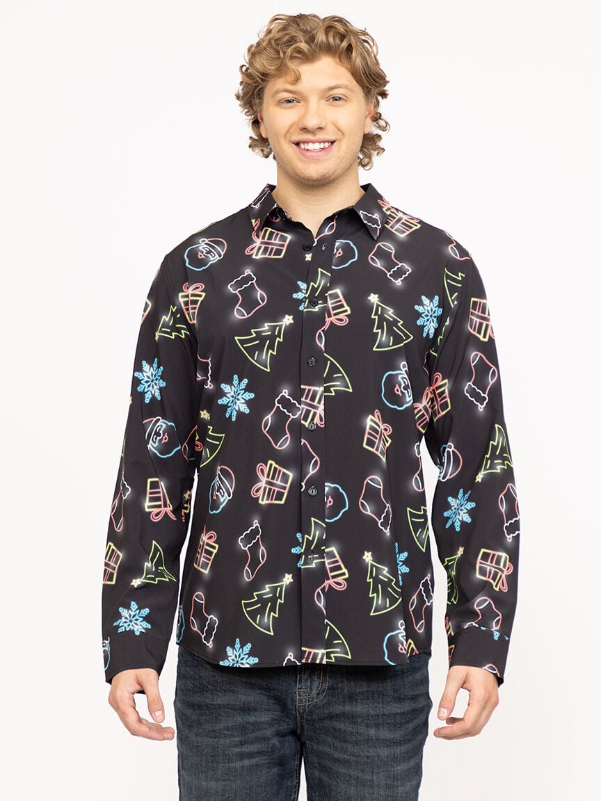 Men's Neon Lights Shirt