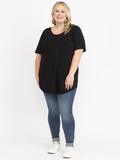 Women's Scoop Neck Legging Tunic Tee Women's Scoop Neck Legging Tunic Tee