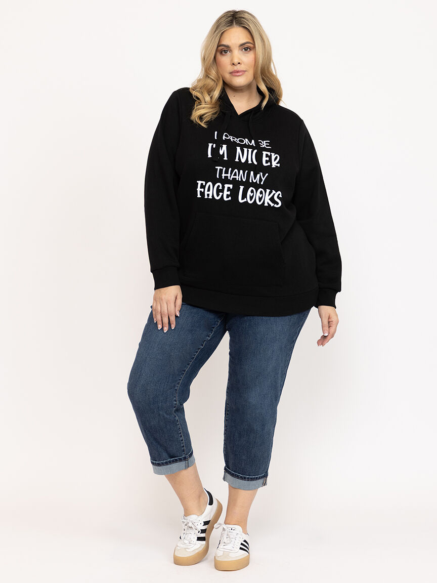 Women's Nicer Than My Face Hoodie