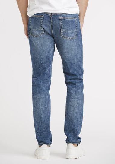 Men's Vintage Wash Skinny Jeans