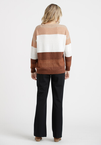 Women's Shimmer Stripe Sweater Image 2