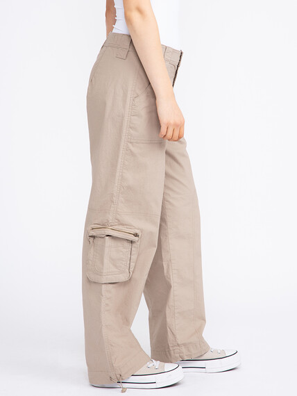 Women's 2 Button Poplin Loaded Cargo Pants Women's 2 Button Poplin Loaded Cargo Pants Image 3