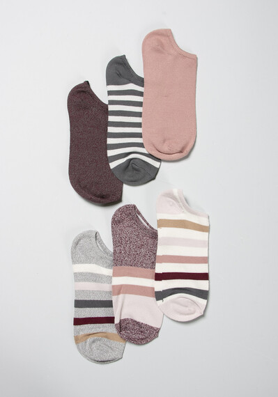 Women's 6 Pair Stripe Socks
