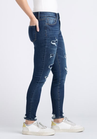 Women's Rip & Repair Skinny Jeans Image 3