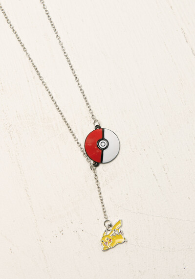 Pokemon Pokeball & Pikachu Charm Necklace Pokemon Pokeball & Pikachu Charm Necklace Image 3