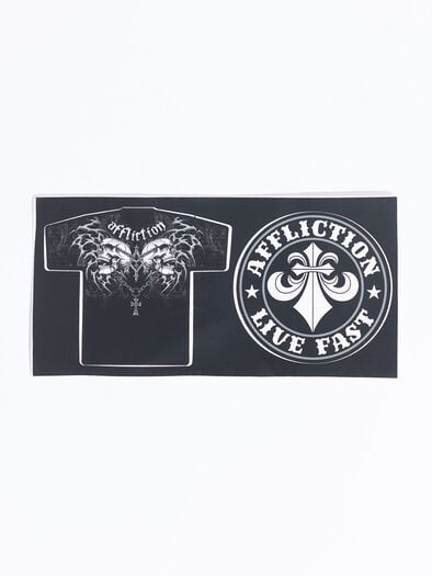 Collapse Sticker, Black Collapse Sticker, Black