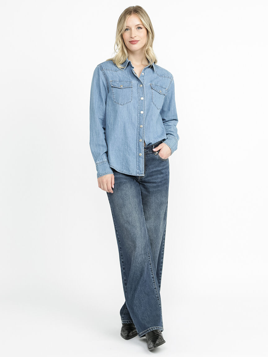 トップス STANDARD JOURNA Denim shirts L/S TOGA TOO/トーガトゥ】Denim shirt：デニムシャツ（シャツ