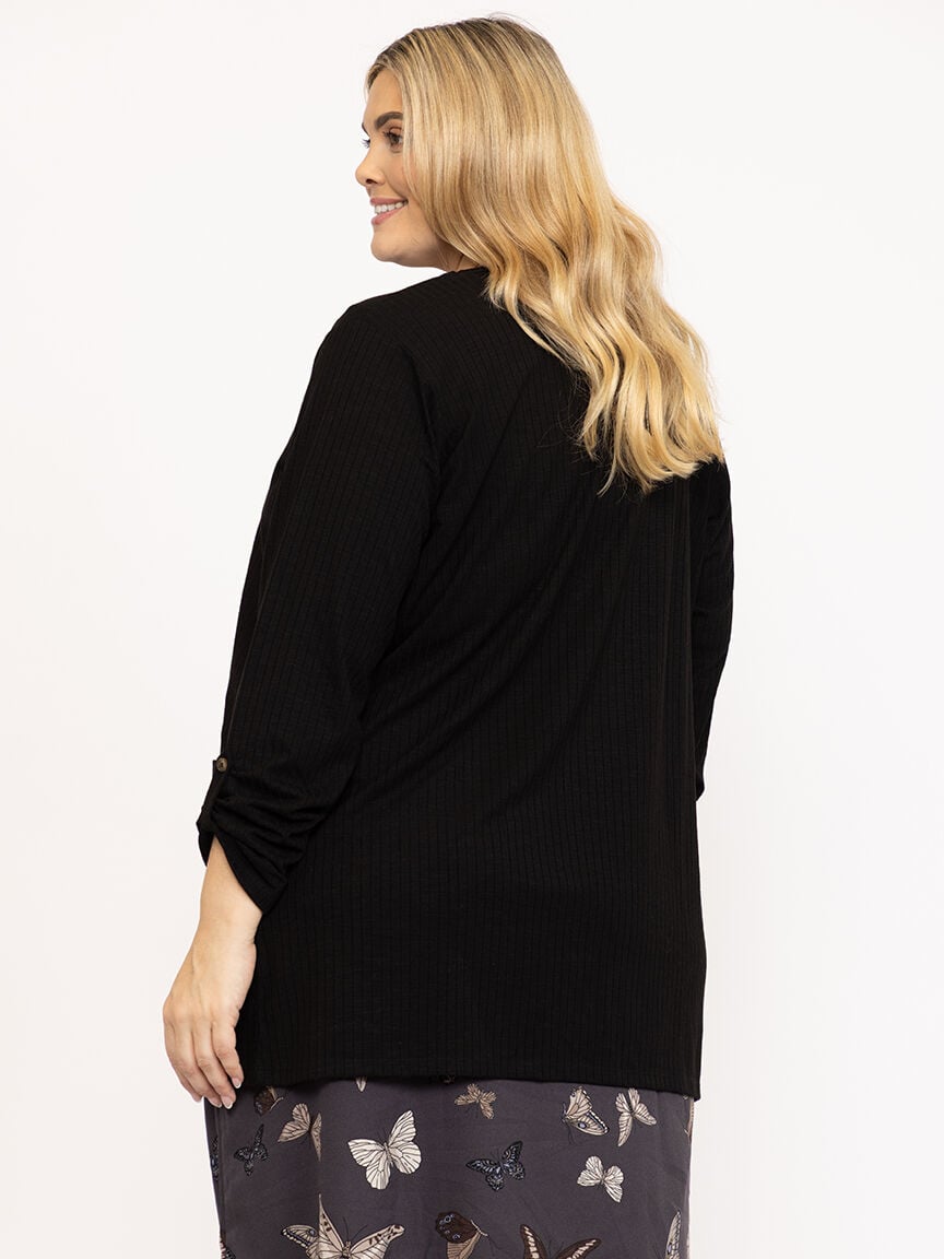 Women's Ribbed Cardigan