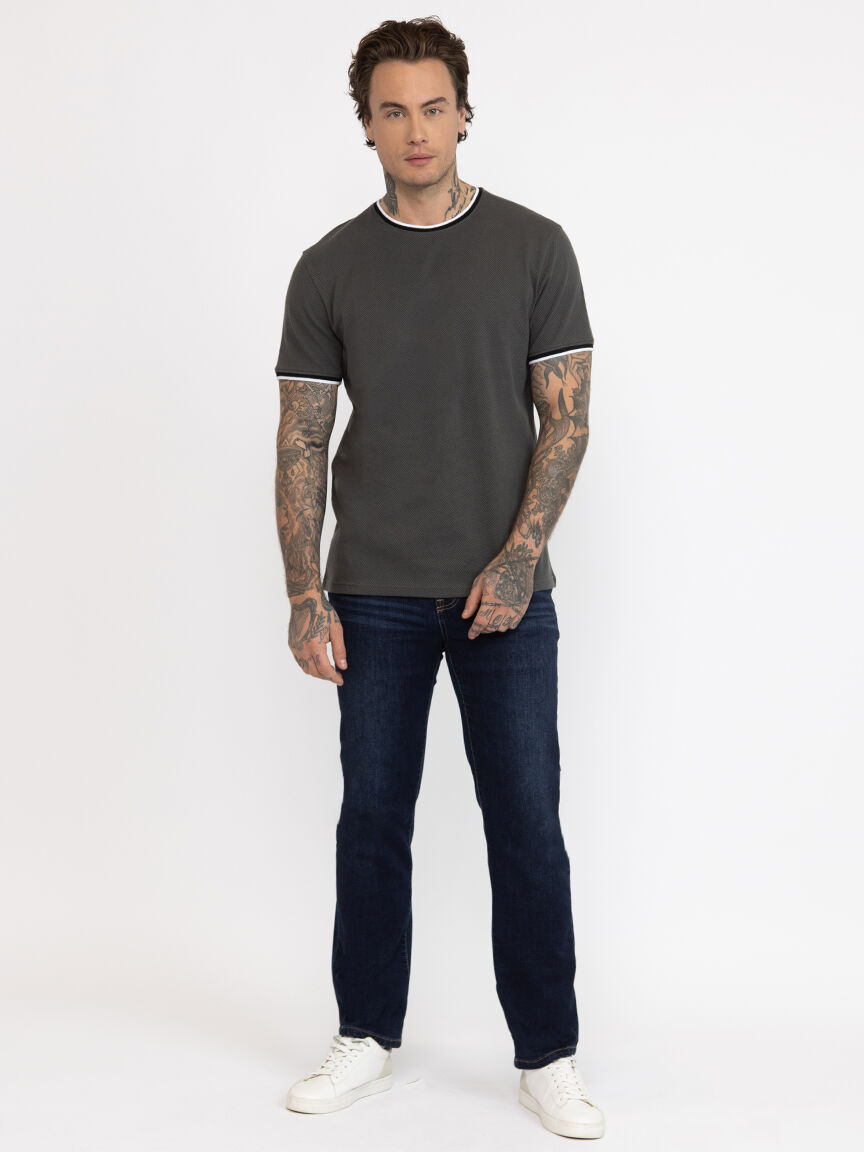 Men's Textured Knit Tee