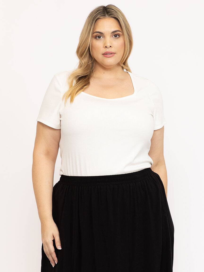 Women's Rib Sweetheart Tee