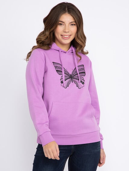Women's Butterfly Popover Hoodie Image 1