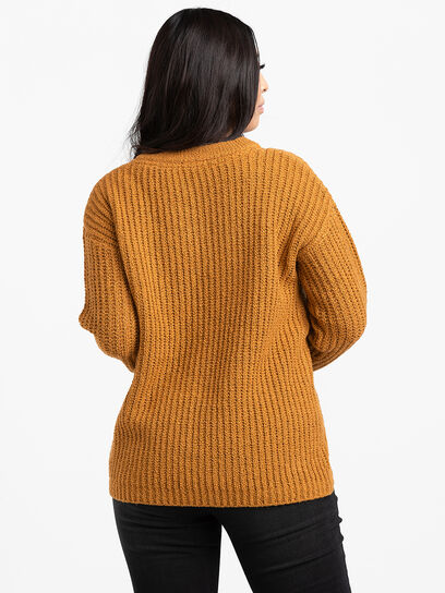 Women's Ribbed Boucle Henley