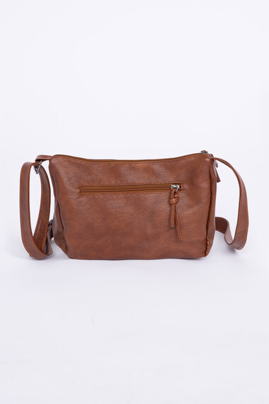 Women's Washed PU Slouch Cross Body Bag Women's Washed PU Slouch Cross Body Bag Image 5