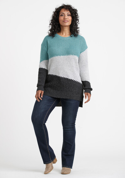 Women's Colour Block Sweater Image 3