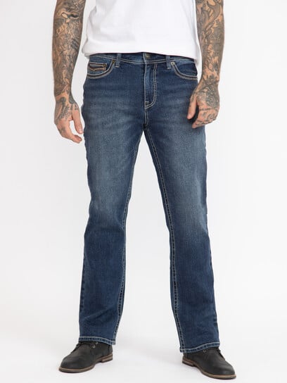 Men's Medium Blue Classic Boot Jeans Men's Medium Blue Classic Boot Jeans