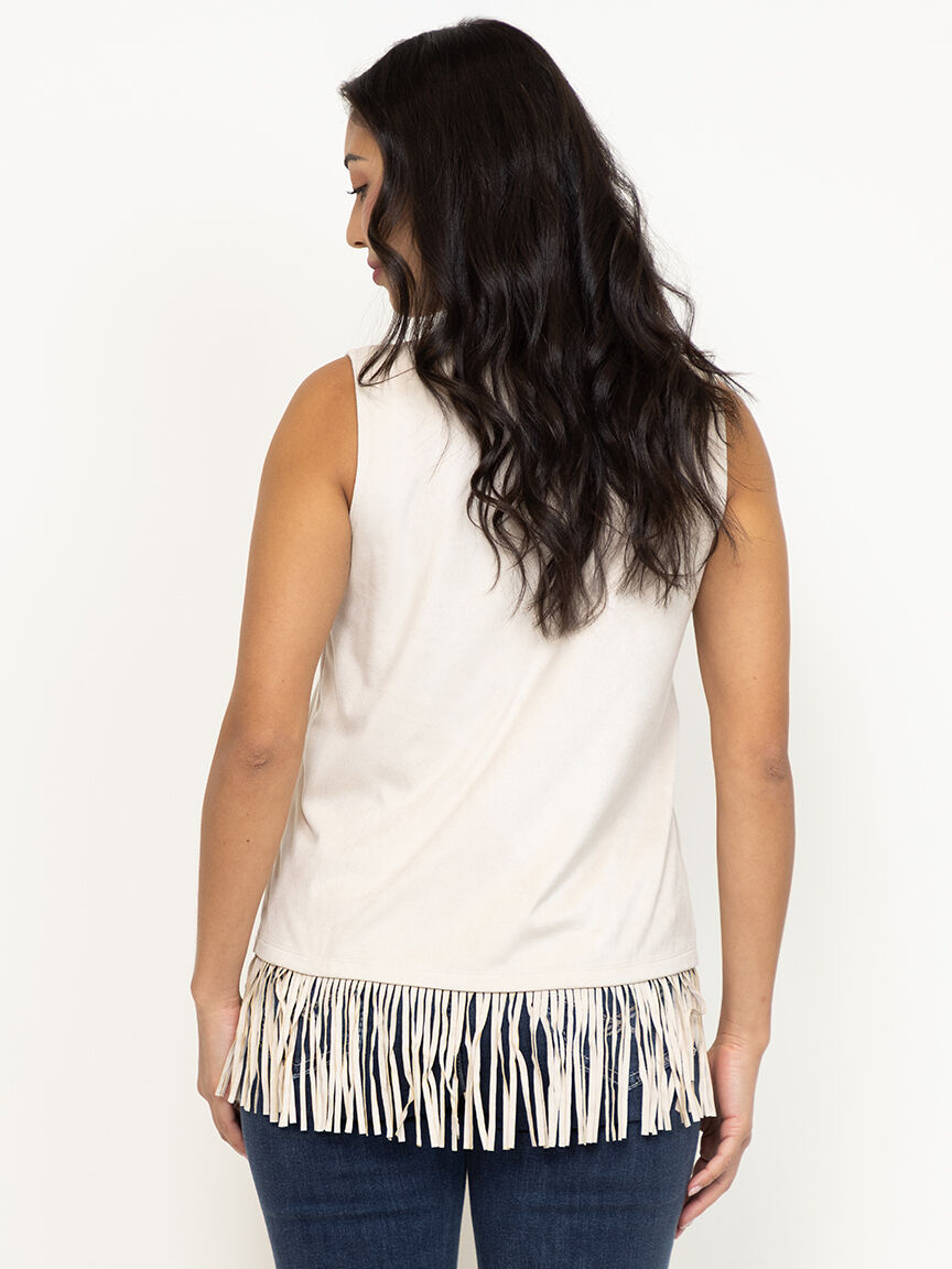 Women's Fringe Studded Tank