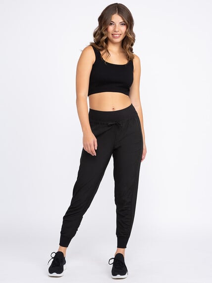 Women's Ruched Hybrid Jogger Image 1