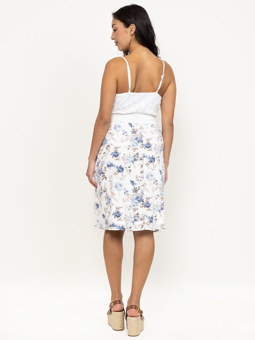 Women's Lace Top Maxi Dress