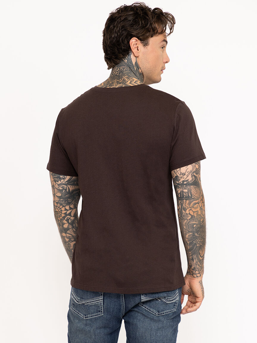Men's Solid Crew Neck Tee