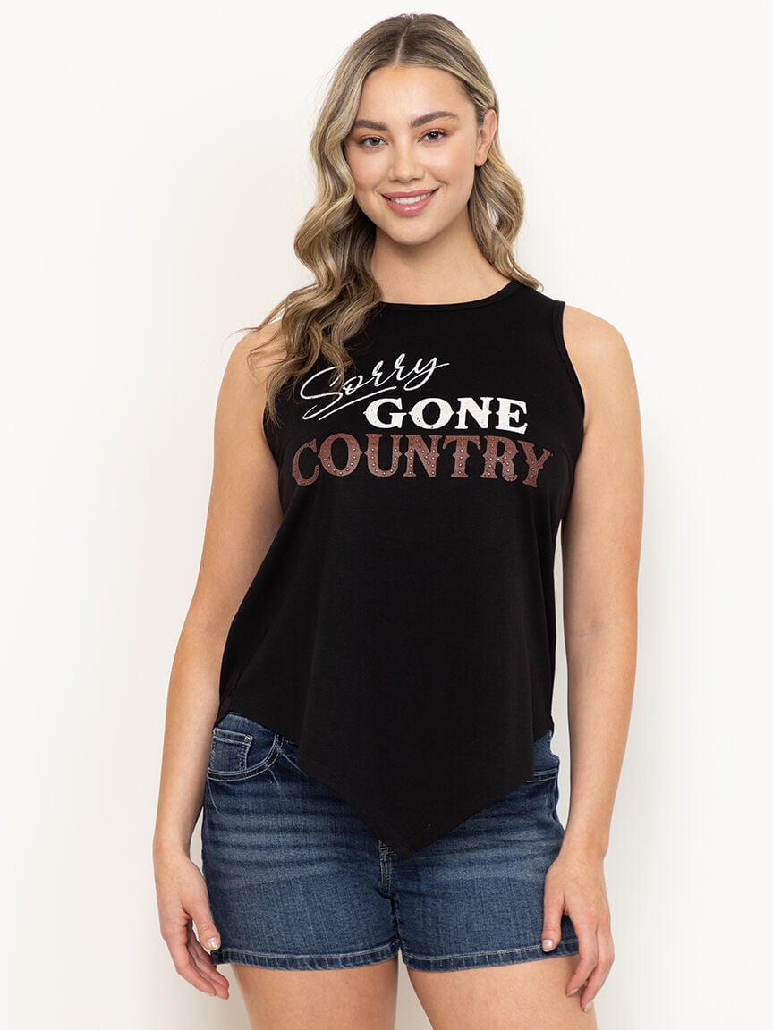 Women's Gone Country Hanky Hem Tank