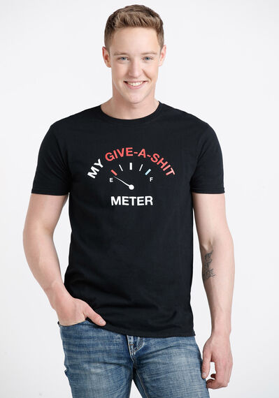 Men's Give-A-Shit Meter Tee Image 1