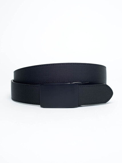 Men's Black Webbed Belt Men's Black Webbed Belt Image 1