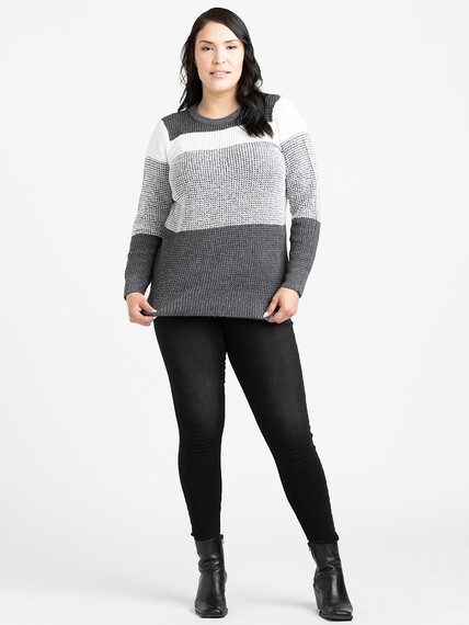 Women's Colour Block Sweater Image 4