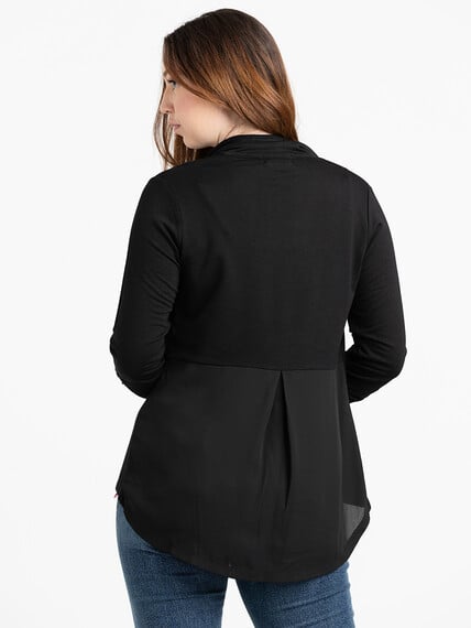 Women's Chiffon Back Blazer Image 2