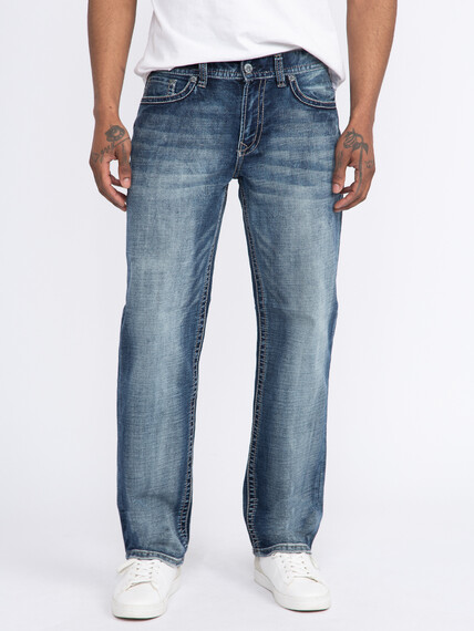 Men's Vintage Relaxed Straight Jeans Image 2