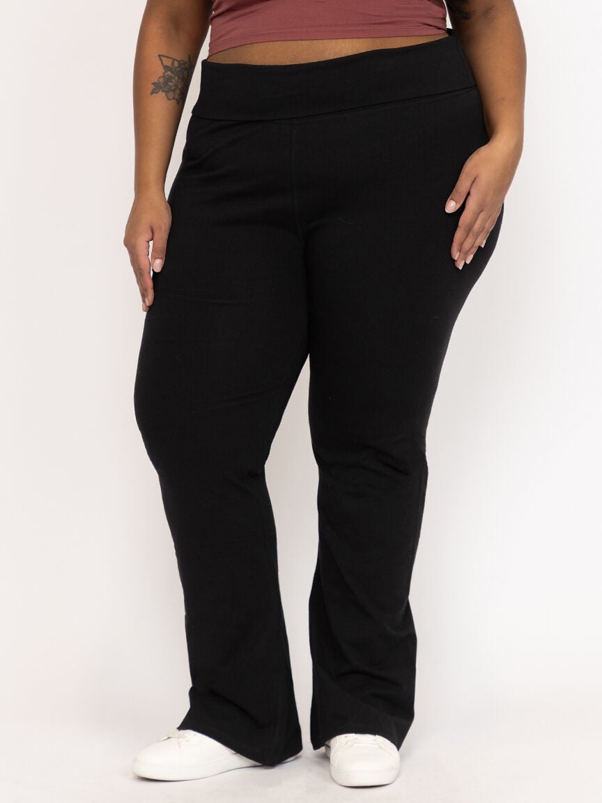Women's Fold Over Waist Yoga Pant