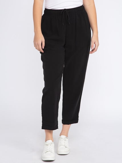 Women's Soft Pull-on Utility Cropped Weekender Pants Women's Soft Pull-on Utility Cropped Weekender Pants Image 2