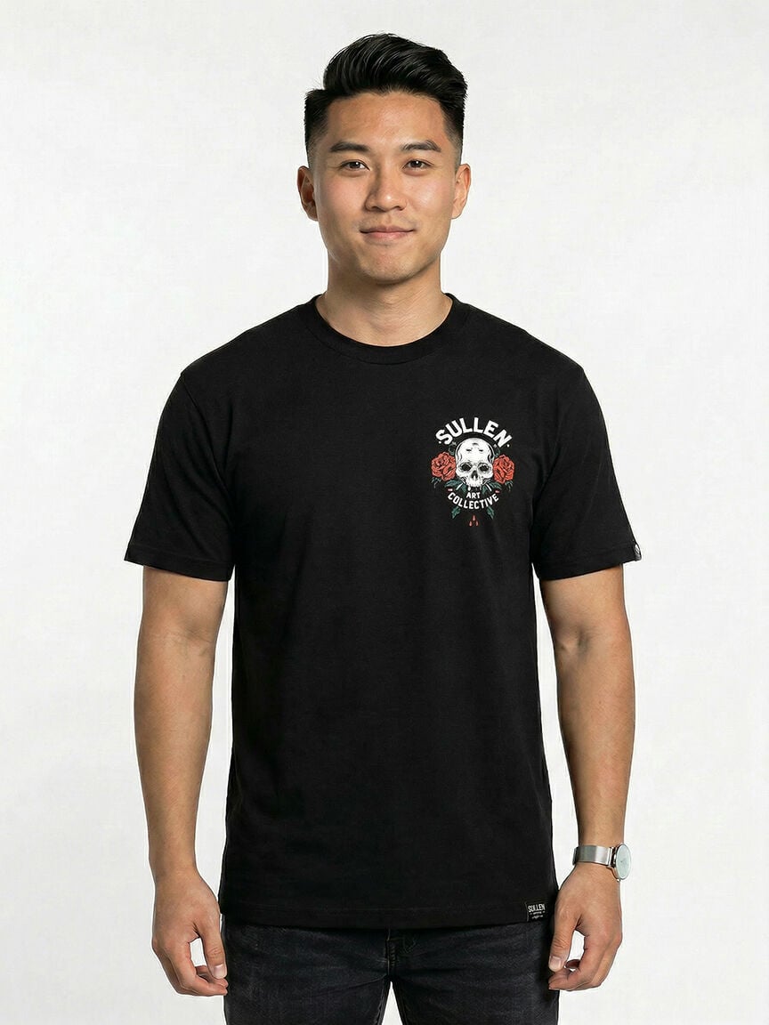 Men's Skull & Rose Graphic Tee