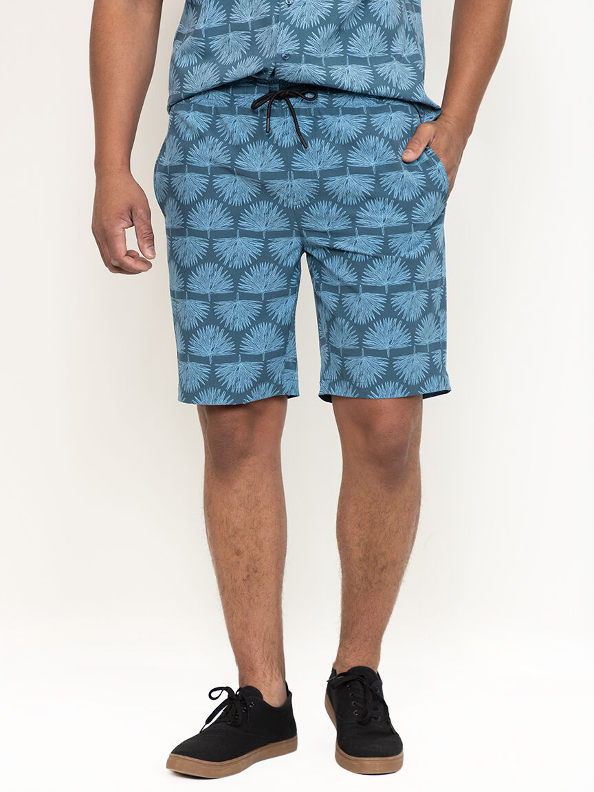 Men's Printed Palm Hybrid Shorts