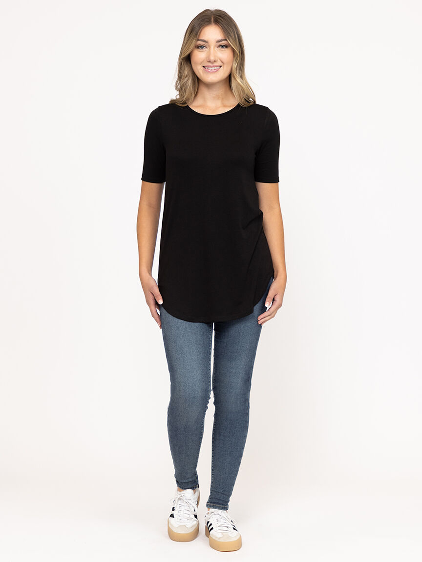 Women's Crew Neck  Legging Tunic Tee