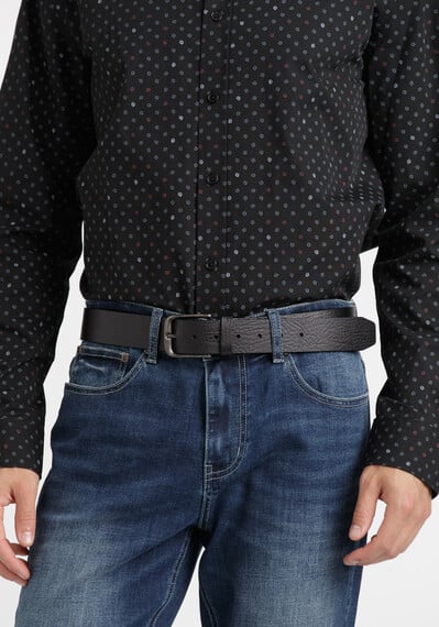 Men's Essential Leather Belt Image 2
