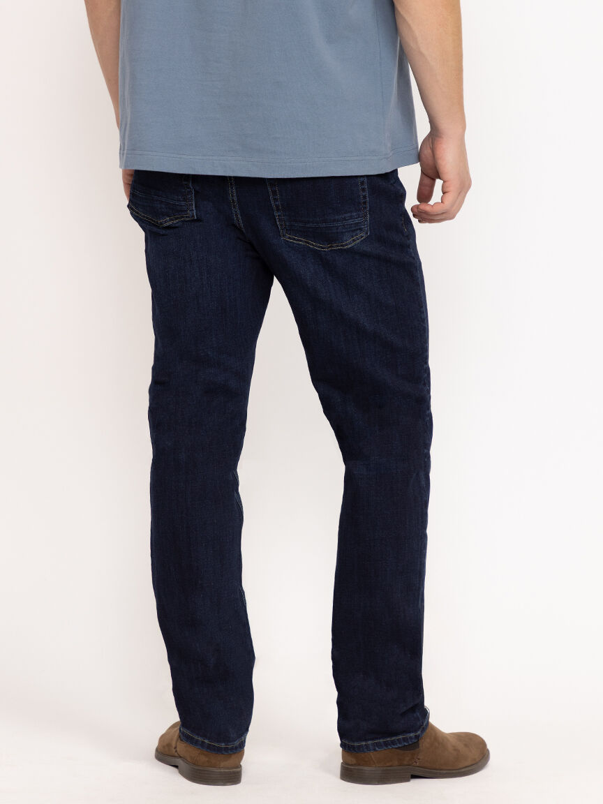 Men's Indigo Relaxed Slim Jeans