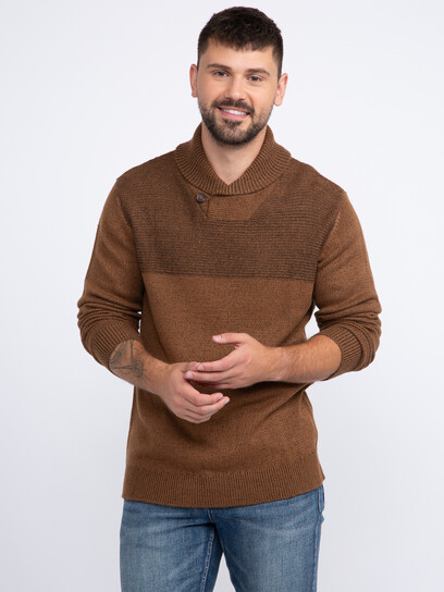 Men's Shawl Collar Sweater