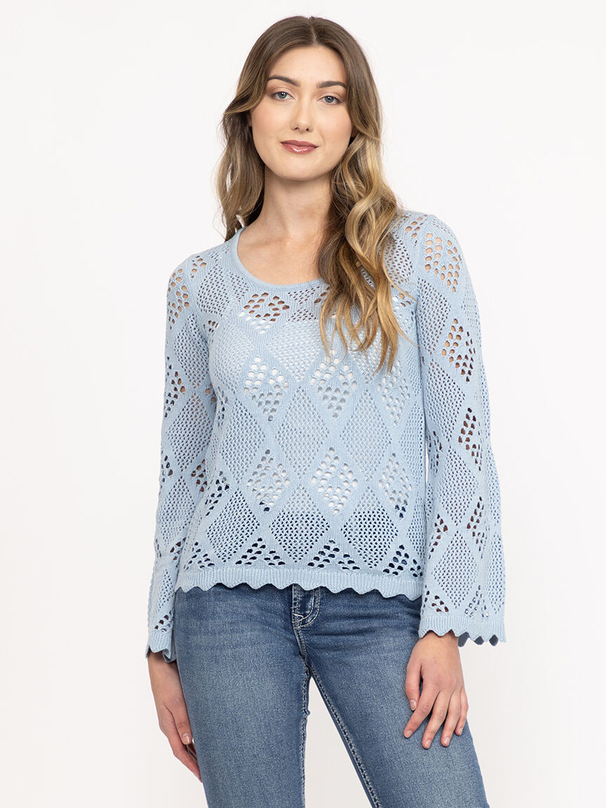 Women's Pointelle Sweater