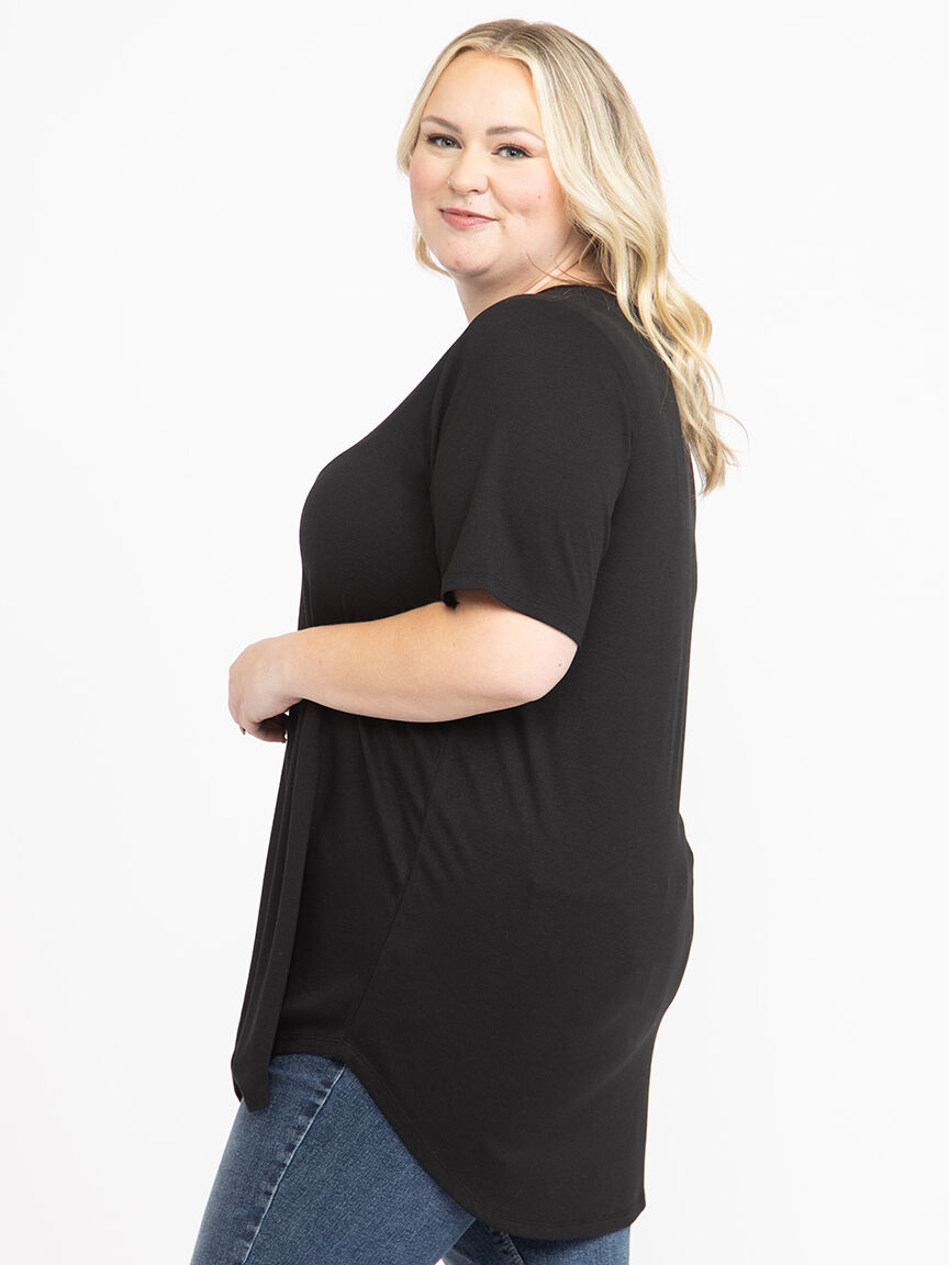 Women's Scoop Neck Legging Tunic Tee