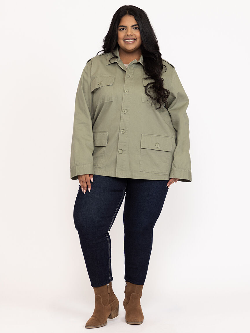 Women's Chore Coat with Knit Back