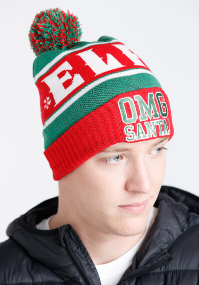 Men's ELF OMG Santa Toque Men's ELF OMG Santa Toque Image 1