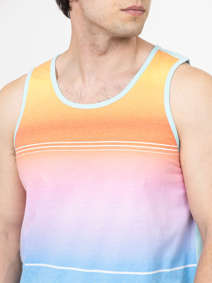 Men's Colour Block Tank